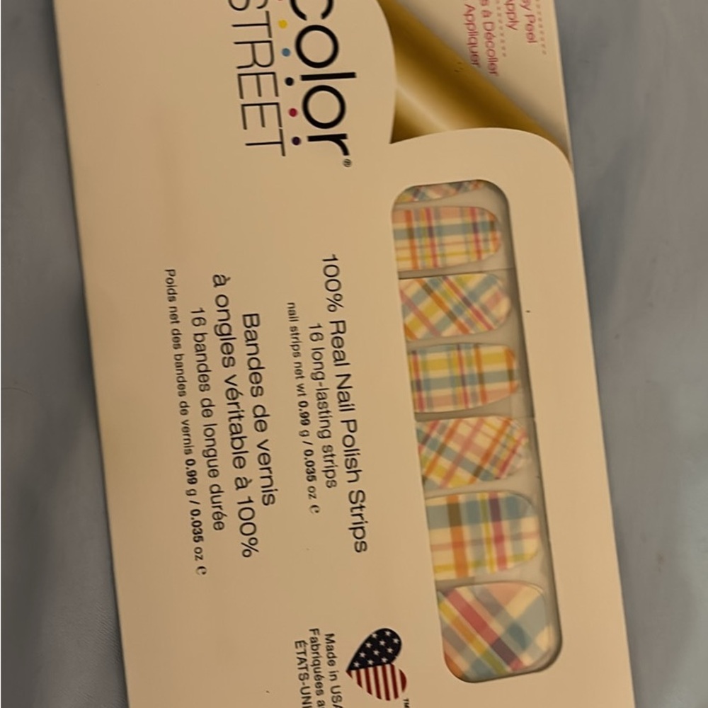 Color Street Plaid Nail Polish Strips